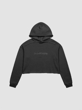 Black Our Love, the Best Melody cropped hoodie